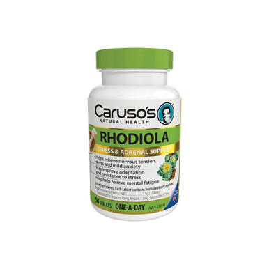 Caruso s Rhodiola 50 Tablets Herbal Therapeutics ANZ Pharma