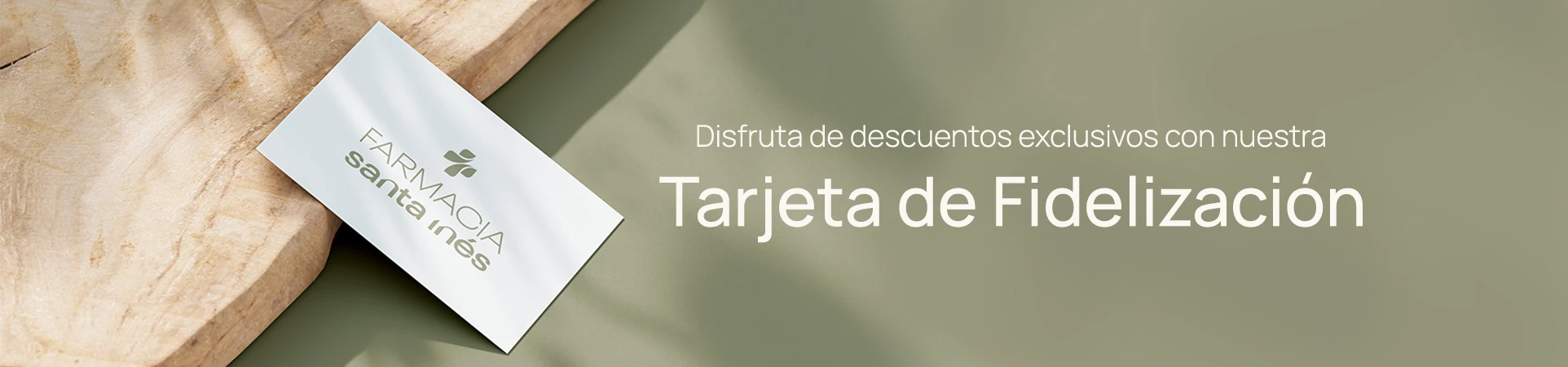 Tarjeta de fidelización en Farmacia Santa Inés en Málaga