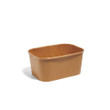 1000ml Kraft Rectangular Paper Bowl - 300pk