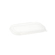 500/750/1000ml Clear Rectangular PET Lid - 300pk