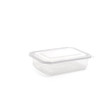 1500ml Rectangular Hinged Lid Salad Container - 200pk