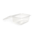 2000ml Rectangular Hinged Lid Salad Container - 200pk