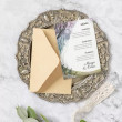 Enchanted Forest wedding menu (Personalised Wedding Menu Printing)