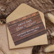 Rustic Save The Date Card (Personalised Save the Date)