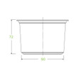 500ml Clear PLA BioBowls