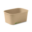 1000ml Rectangle PLA lined container, FSC Mix