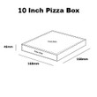10 Inch Digital Printed Pizza Boxes (Overprinted)