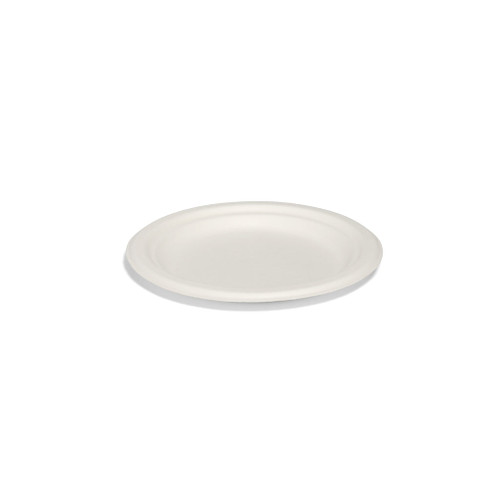 7" Bagasse Round Plate - 1000pk