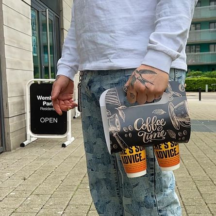 Coffee Cup Holder (Printed Paper cups)