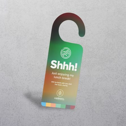 Printed Door Hangers (Personalised Hotel Service)