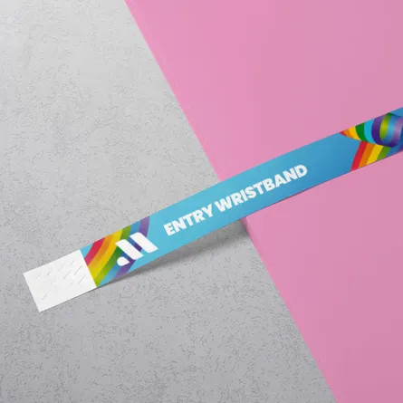Rainbow Paper Wristbands (Wristbands)