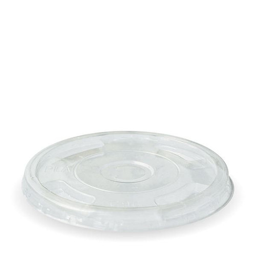 Clear PLA Lids to Fit 300-700ml BioCups | Half Moon-Slot