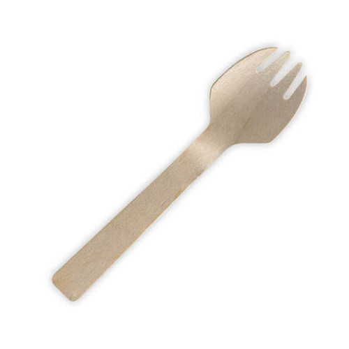 10.5cm Coated Wooden Spork