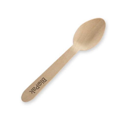 10cm Coated Wooden Teaspoons