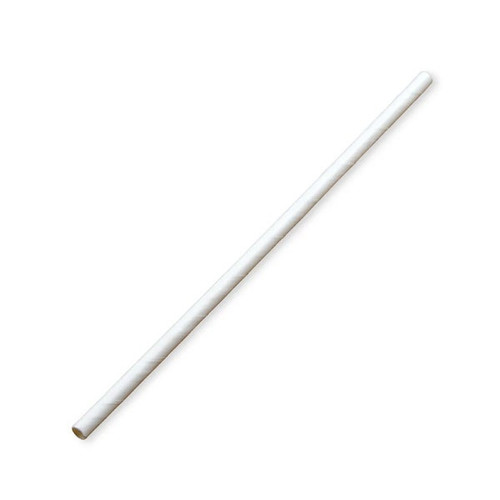 Small White Paper Straws 200x6mm - FSC Mix