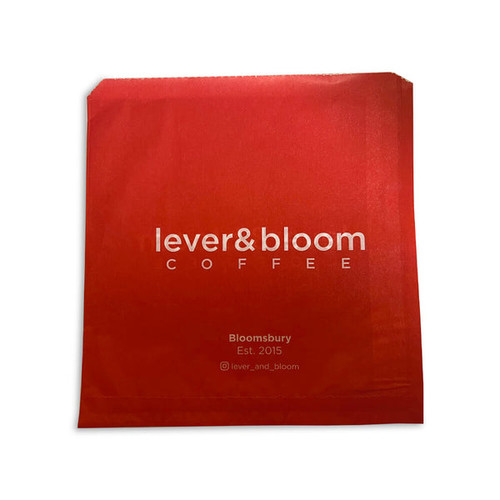 Printed Greaseproof Bags 175mm x 175mm (7 x 7") (Brown / Unstrung)