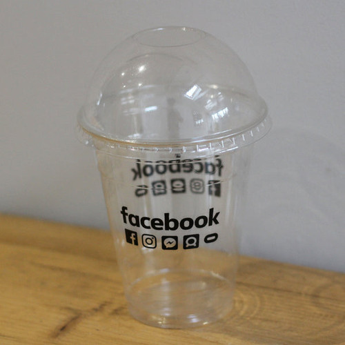 Ø95mm Dome Lid (for Custom Printed PET Glasses)