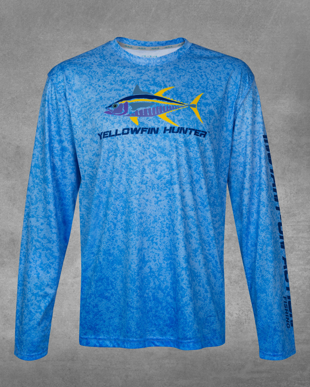 Ocean Blue Yellowfin Hunter UPF 50+ Long Sleeve Performance Shirt