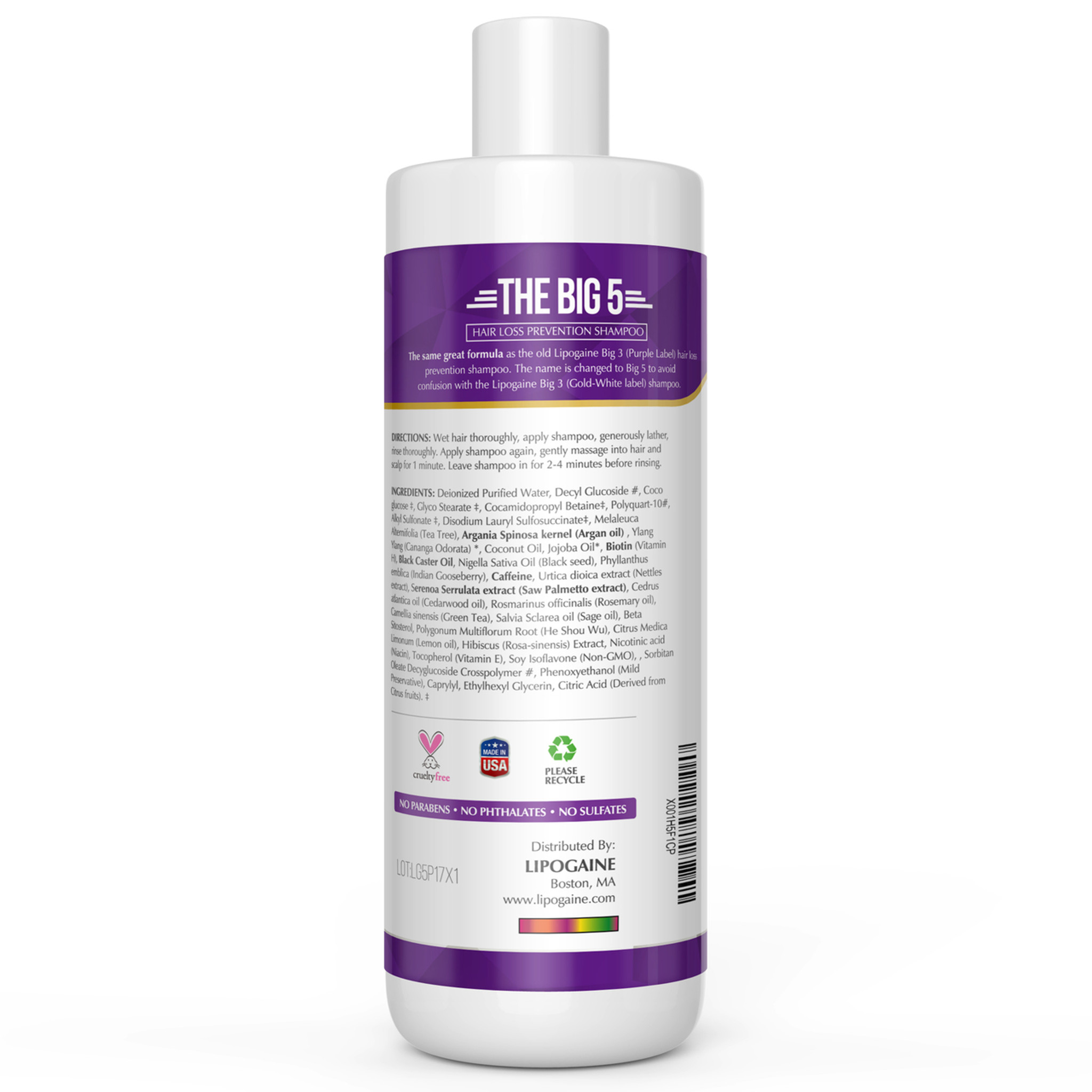 Lipogaine Big 5 Shampoo (Purple Label)
