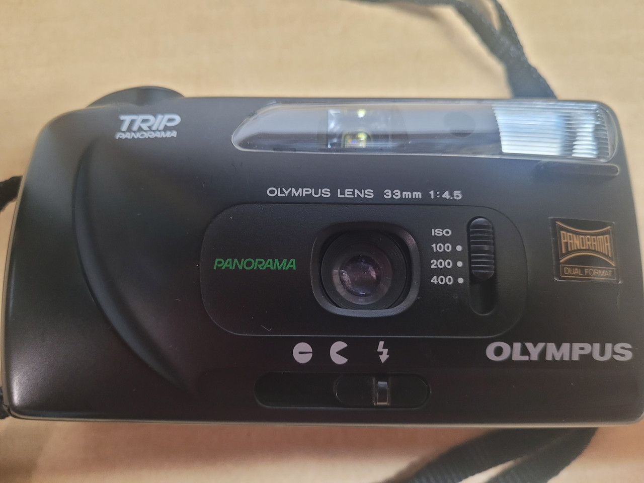 Olympus TRIP PANORAMA Point and Shoot 35mm Camera Tested Working