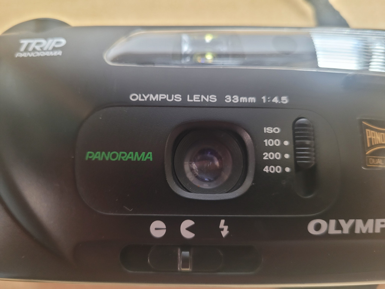 Olympus TRIP PANORAMA Point and Shoot 35mm Camera Tested Working