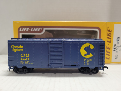 LIFE-LIKE 8476 S/D BOX CAR CS "Chessie System" "C&O" In Original Box