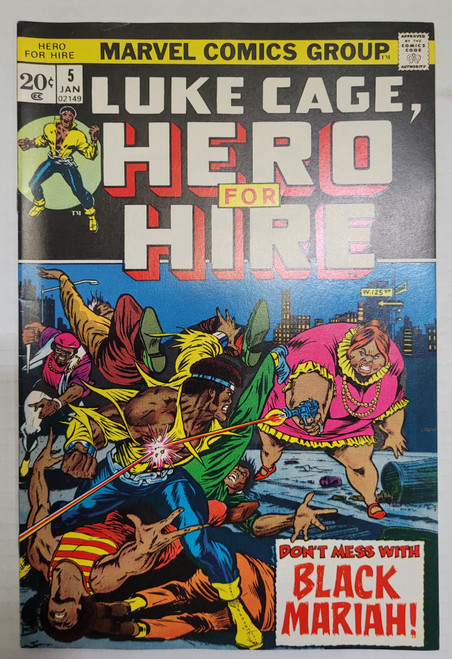 HERO FOR HIRE Vol 1 #5 January 1973 - MAGAZINE MANAGEMENT - MARVEL COMICS