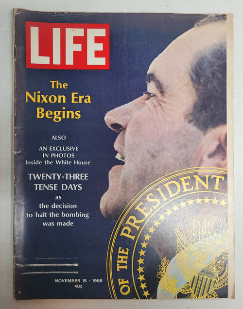 LIFE MAGAZINE NOVEMBER 15 1968 - NIXON ERA BEGINS