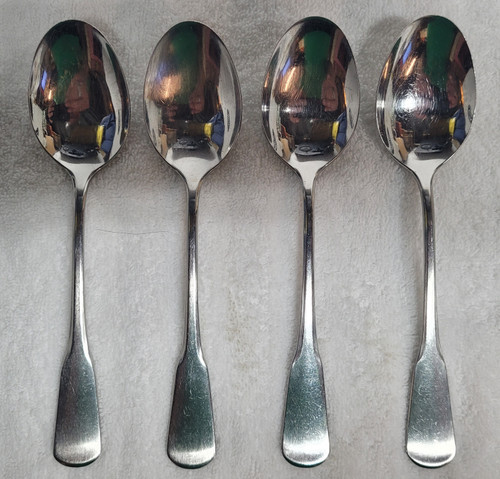 Lot of 4 Table Spoons Marked "S.S.S. BY ONEIDA" MINUTE MAN/COLONIAL BOSTON Pattern