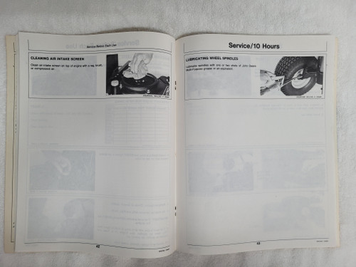 JOHN DEERE OPERATOR'S MANUAL 130,160,165,180 and 185 Lawn Tractors Mar 1985