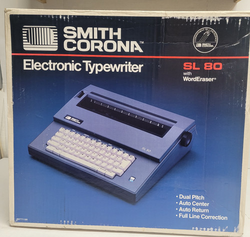 NEW SMITH CORONA SL 80 Electric Typewriter With Start-Rite Kit H59303 NEW