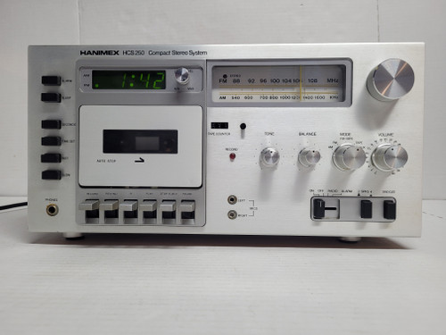 HANIMEX Model HCS 250 Compact Stereo System - AM/FM CASSETTE ALARM CLOCK