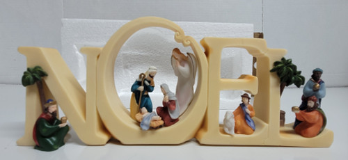 NOEL Nativity Scene by Avon 2012 Resin 10 Inches x 4 Inches In Original Box