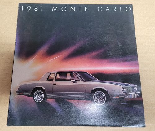Chevrolet Chevy Automobile Dealership Brochure 1981 Monte Carlo