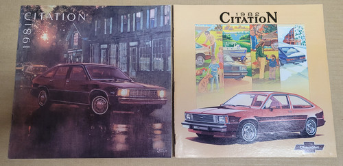 Brochure 1981 and 1982 Chevrolet Citation