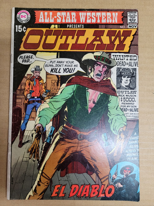 All-Star Western Presents Outlaw #2 November 1970 DC Comics Silver Age