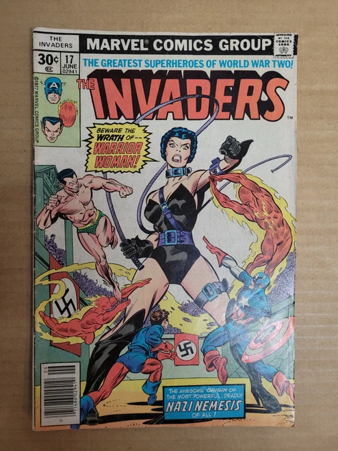 THE INVADERS #17 June 1977 Marvel Comics Bronze Age Key Issue