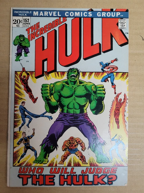 The Incredible Hulk #152 June 1972 Marvel Comics Silver Age VG