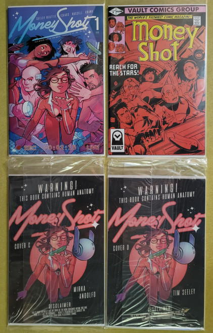 MONEY SHOT #1 October 2019 First Printing Covers A-D (4 issues)