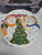 VINTAGE JSNY BEAUTIFULLY HAND-PAINTED SNOWMAN CAKE PLATTER #2994