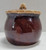Vintage Hull Pottery Sugar Bowl with Lid Brown Drip Glaze Oven Proof Made USA