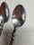 Four Matching Stainless Steel Tea Spoons - Unmarked - Heavy Stainless