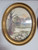 Pair of Country Scene Paintings in 11" Oval Frames HomeCo 1983 - F. MASSA