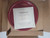 Longaberger Pottery PAPRIKA Red Coaster Lid Candle Holder
