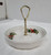 Pfaltzgraff 7 Inch Candy/Nut Bowl with Gold Tone Handle 041