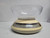Vintage Kitchen Food Scale - Grams and Ounces - Round with Bowl - Easy Storage