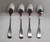 Lot of 4 Teaspoons Marked "S.S.S. BY ONEIDA" MINUTE MAN/COLONIAL BOSTON Pattern