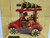 KURT S ADLER SANTAS WORLD WOOD ORNAMENT - SANTA DRIVING WITH A REINDEER 1983