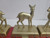 WONDERSHOP AT TARGET 4 COUNT STOCKING HOLDER SET - GOLD REINDEER - NEW
