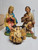 Vintage Fontanini Mary, Joseph and Jesus Paper Mache Hand Painted Italy